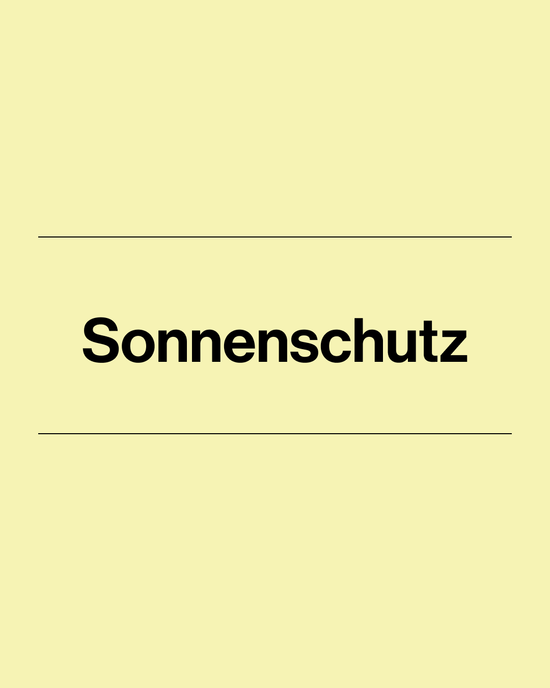 Sonnenschutz